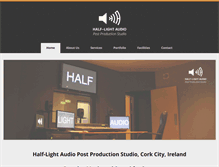 Tablet Screenshot of halflightaudio.com